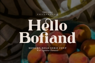 Hello Bofiand - Modern Bold Serif Font Download