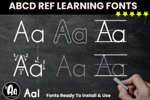 Abcd Tracing Alphabet Letters Bundle Font Download