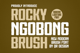 Rocky Ngobong Brush Font Download