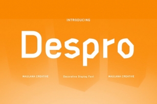 Despro Decorative Sans Serif Font Font Download