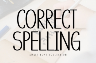 Correct Spelling Font Download