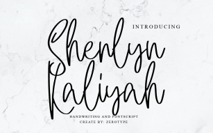 Sherlyn Kaliyah Font Download