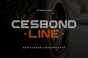 Cesbond Line Fonts Font Download