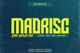 Madrisc - Sport Font Font Download
