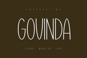 Govinda Monoletter Font Download