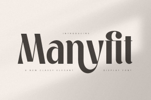 Manyfit - Classy Elegant Luxury Font Font Download