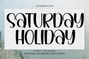 Saturday Holiday Font Download
