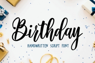 Birthday - Handwritten Script Font Font Download