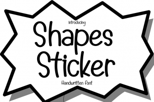 Shapes Sticker Font Download
