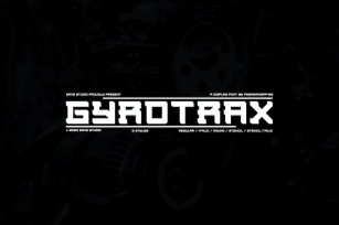 Gyrotrax Modern Display Font Font Download