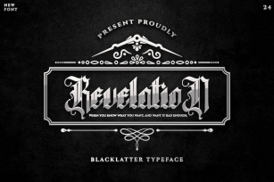 Revelation - Blackletter Typeface Font Download