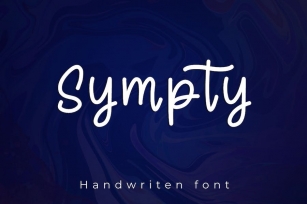 Sympty - Minimalist Handwritten Font Font Download