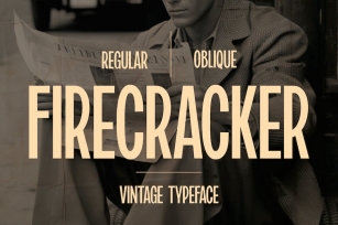 Firecracker - Vintage Typeface Font Download