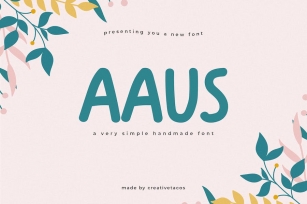 Aaus Handmade Brush Font Font Download