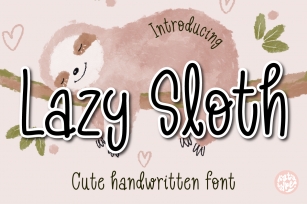 Lazy Sloth Font Download