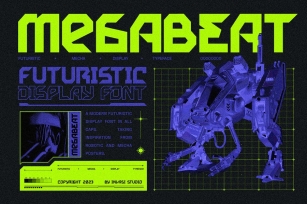 Megabeat - Retro Futurism Fonts Font Download