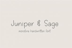 Juniper  Sage Font Download