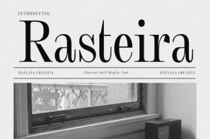 Rasteira Display Serif Font Font Download