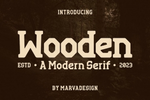 Wooden - A Modern Serif Font Font Download