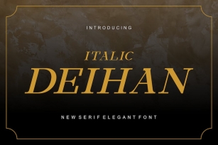 Italic Deihan Fonts Font Download