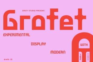 Grofet - Experimental Display Font Font Download