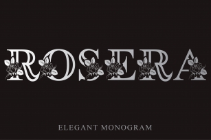 Rosera Monogram Font Download