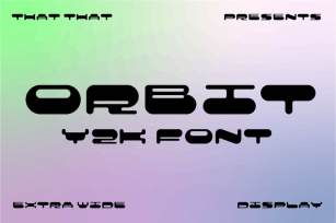 Y2K Logo Font Orbit Font Download