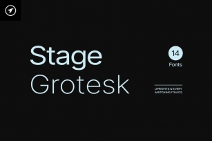 Stage Grotesk - Modern Typeface Font Download