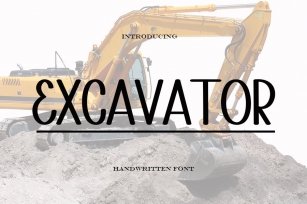 Excavator Font Download