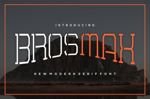 Brosmax - futuristic font Font Download