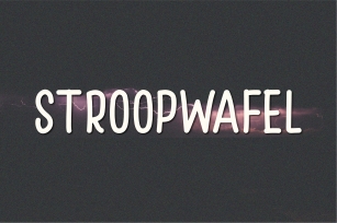 Stroopwafel Font Download