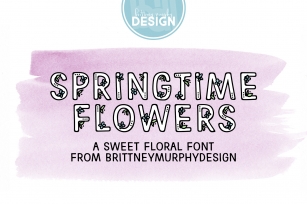 Springtime Flowers Font Download