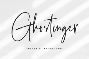 Ghostinger Font Download
