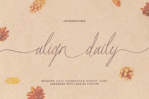 Align daily Font Download
