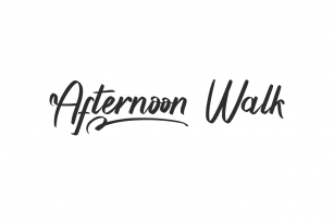 Afternoon Walk Font Download