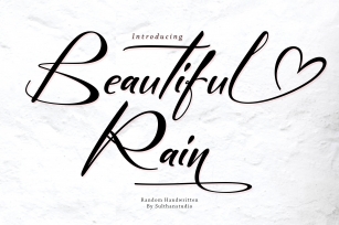 Beautiful Rain Font Download