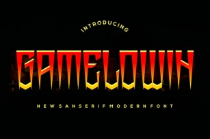 Gamelowin  - Halloween Display Font Font Download