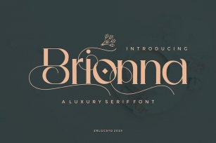 Brionna Luxury Serif Font Font Download