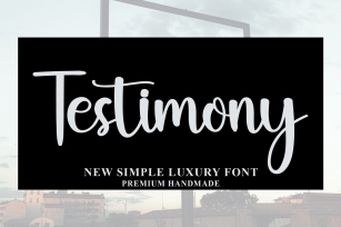 Testimony Font Download