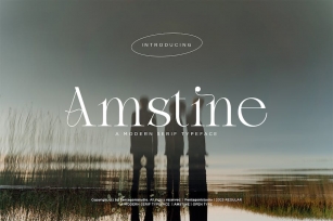 Amstine | Modern Serif Font Download