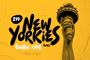 New Yorkies - Bubble Type Font Download
