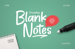 Blank Notes Font Download