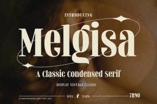Melgisa - Classic Vintage Serif Font Font Download