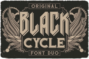 Black Cycle Font Download