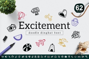 Excitement Dingbat Font Download