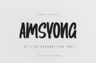 Amsyong - Stylish Handwritten Font Font Download