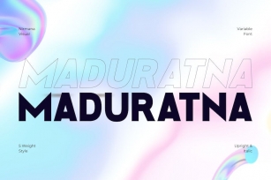 Maduratna - Logo Font Font Download