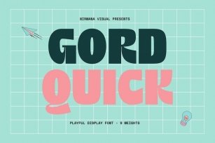 Gord Quick - Display Font Font Download
