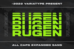 Rugen - All Caps Expanded Font Download