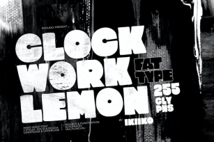 Clockwork Lemon - Fat Type Font Download